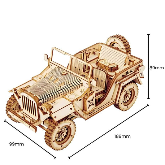 Puzzle 3d bois - Army Jeep