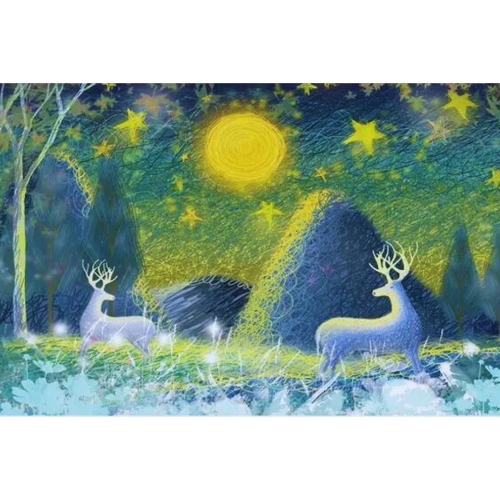 15*10cm 150pcs Mini Test Tube Jigsaw Puzzle Pursue Deer Animal Series Painting High Difficulty Adults Desktop Decoration Kid Toy