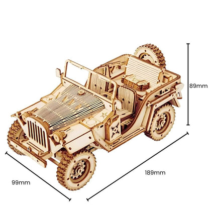 Puzzle 3d bois - Army Jeep