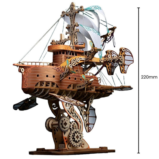 Puzzle 3d bois - Bateau volant