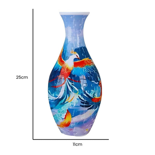 Puzzle 3d - Vase à motif d'oiseaux
