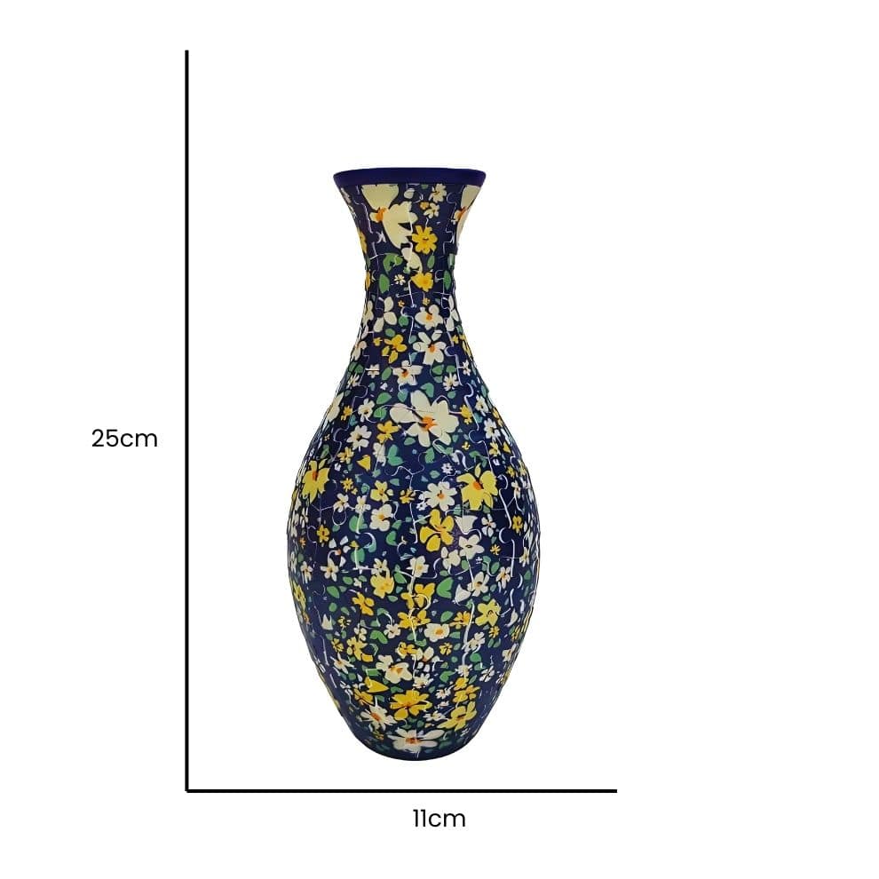 Puzzle 3d - Vase bleu fleurie