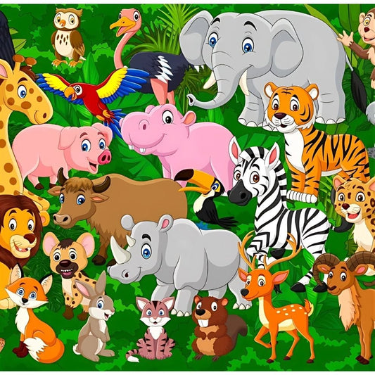 Puzzle - Animal Family - 100 pièces