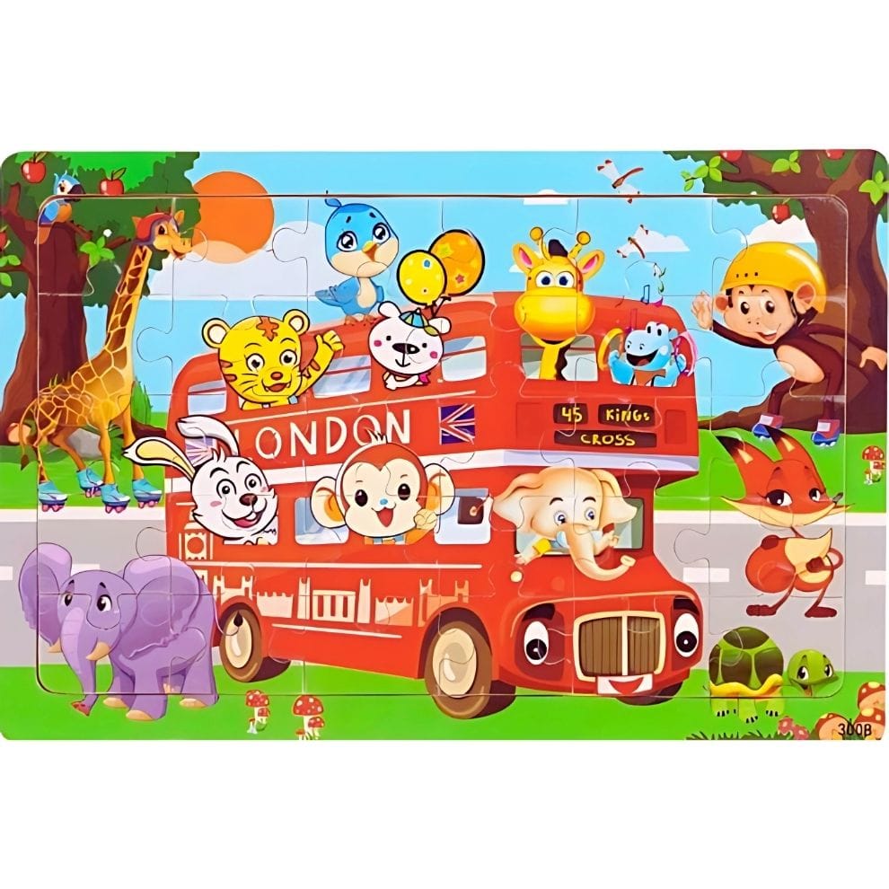 Puzzle - Bus scolaire - 30 pièces