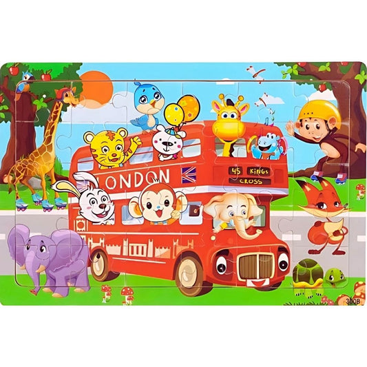 Puzzle - Bus scolaire - 30 pièces