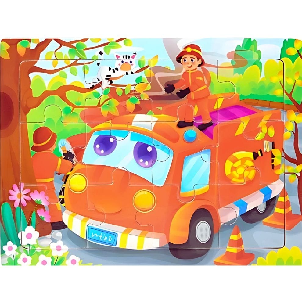 Puzzle - Camion pompier 2 - 30 pièces