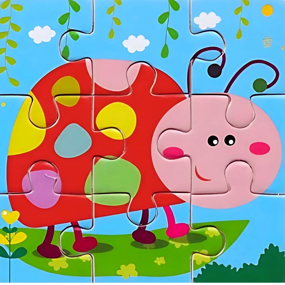 Puzzle - Coccinelle - 9 pièces