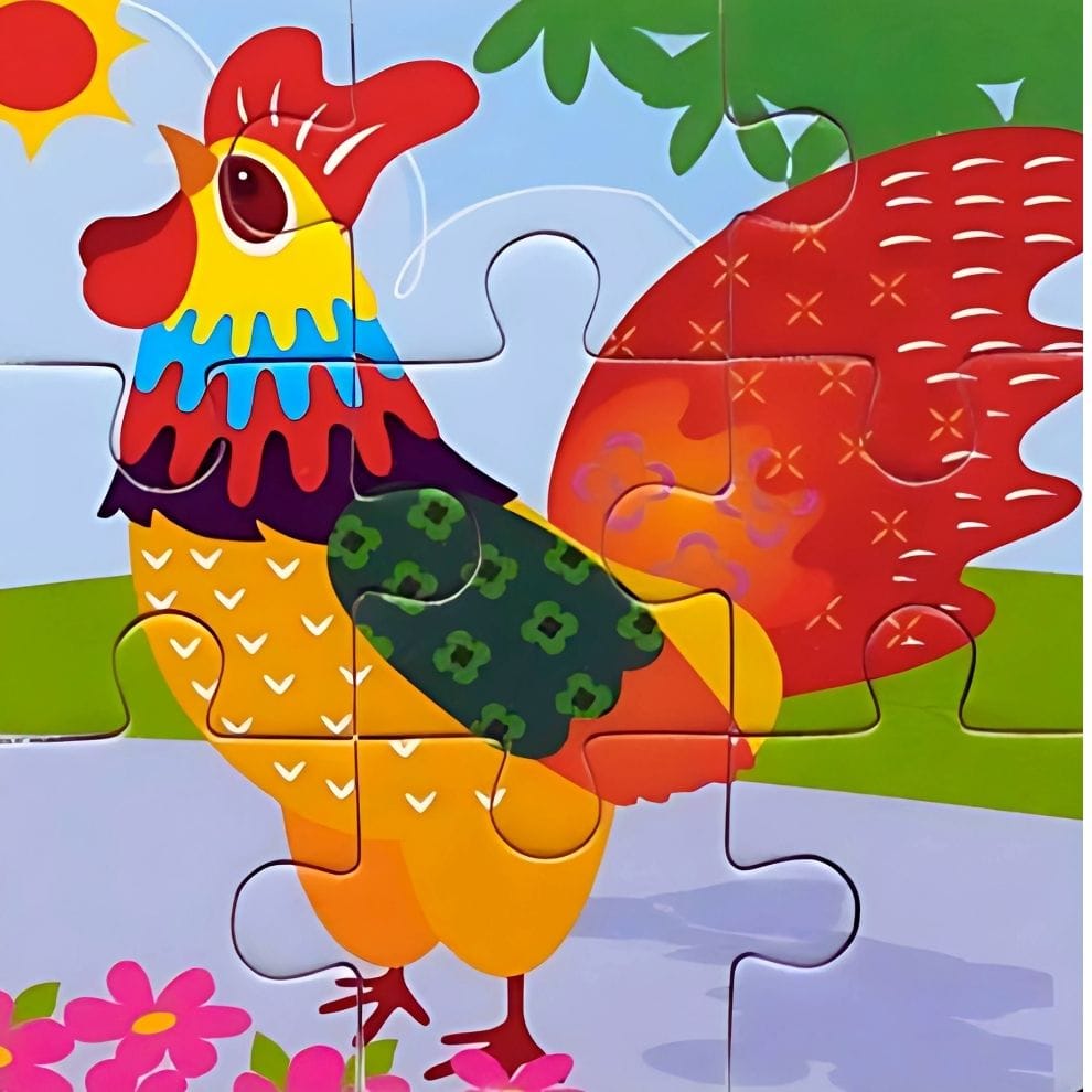 Puzzle - Coq - 9 pièces