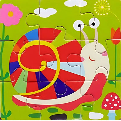 Puzzle - Escargot - 9 pièces