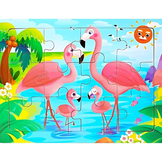 Puzzle - Flamant rose - 30 pièces