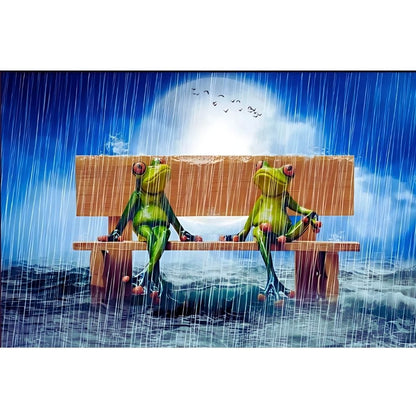 Puzzle - Frogs in the Rain - 100 pièces
