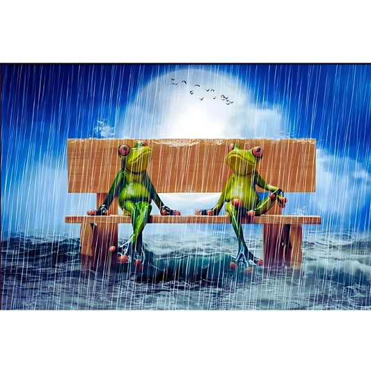 Puzzle - Frogs in the Rain - 100 pièces