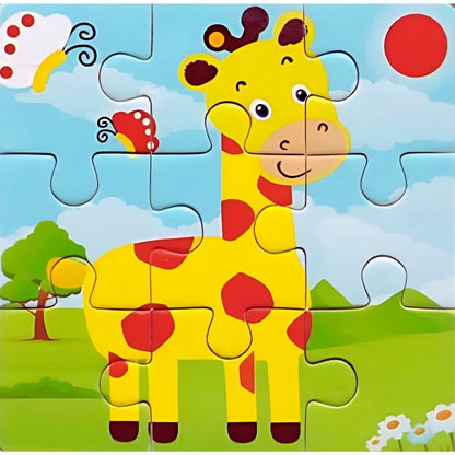 Puzzle - Girafe - 9 pièces