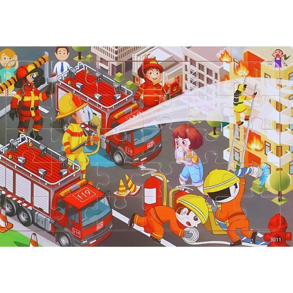 Puzzle - Pompiers - 30 pièces