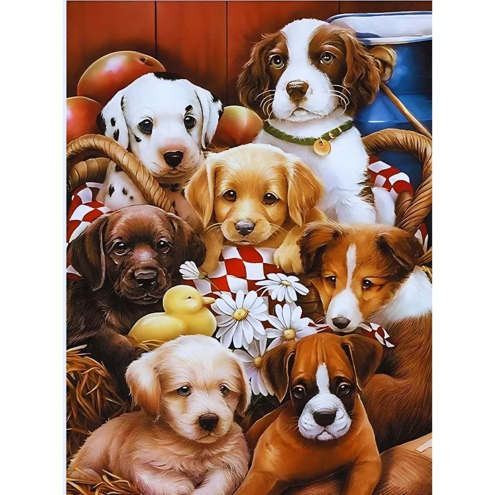 Puzzle - puppies - 150 pièces