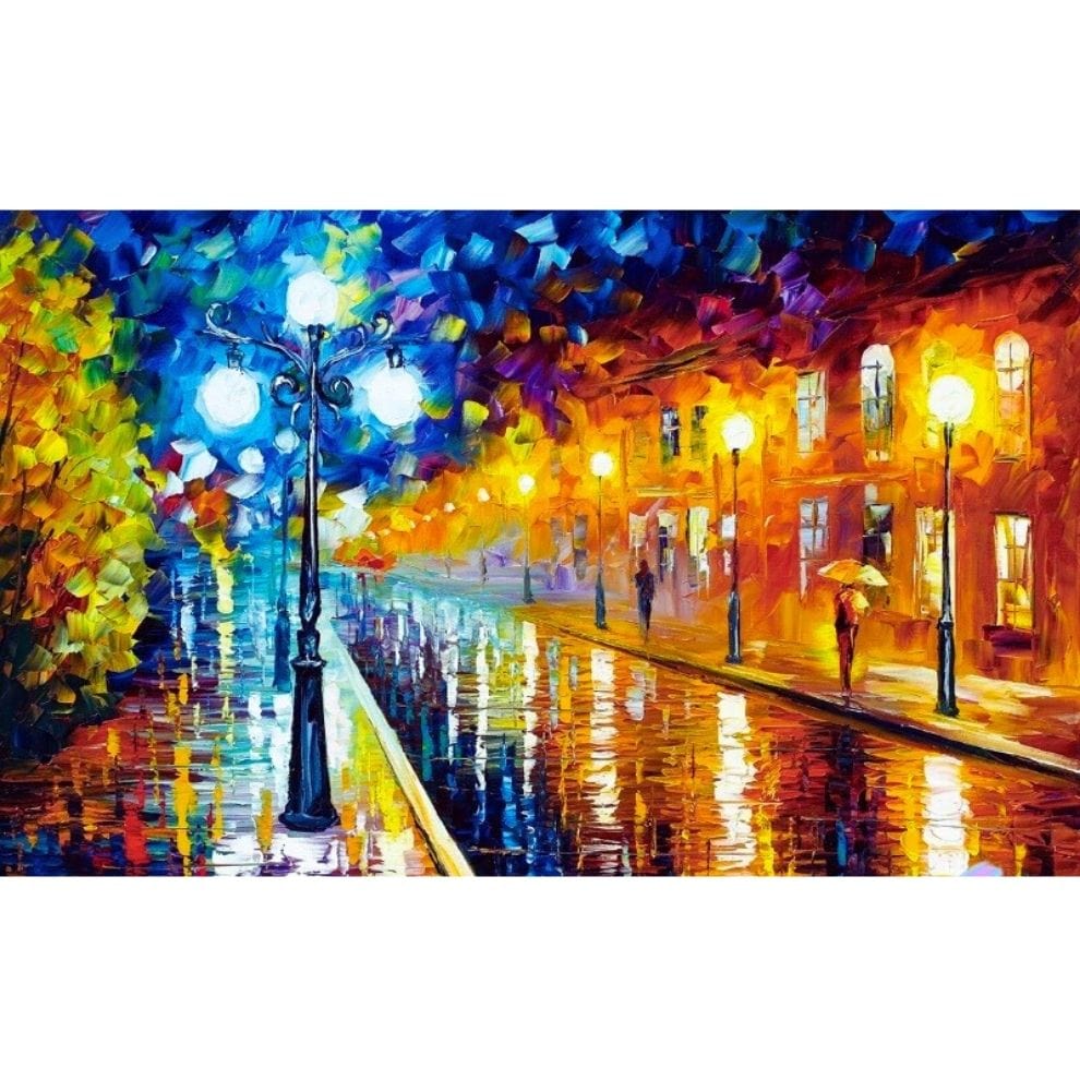 Puzzle - Rainy City Night - 1000 pièces