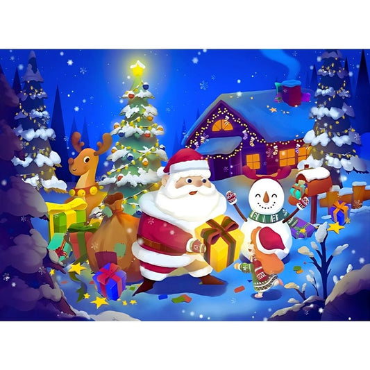 Puzzle - Santa Snowman - 100 pièces
