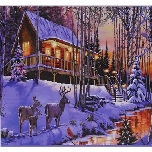 Puzzle - Snow cottage - 1000 pièces