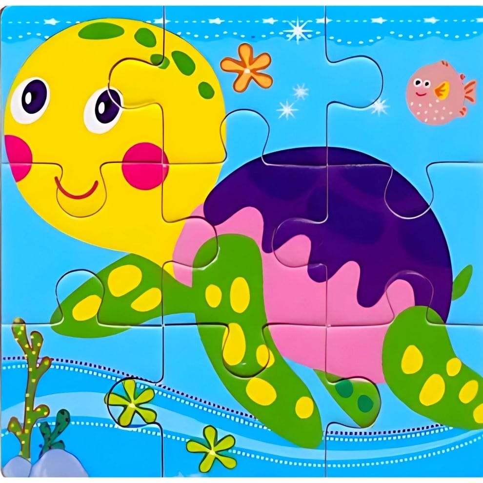 Puzzle - Tortue - 9 pièces