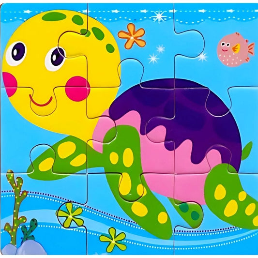 Puzzle - Tortue - 9 pièces