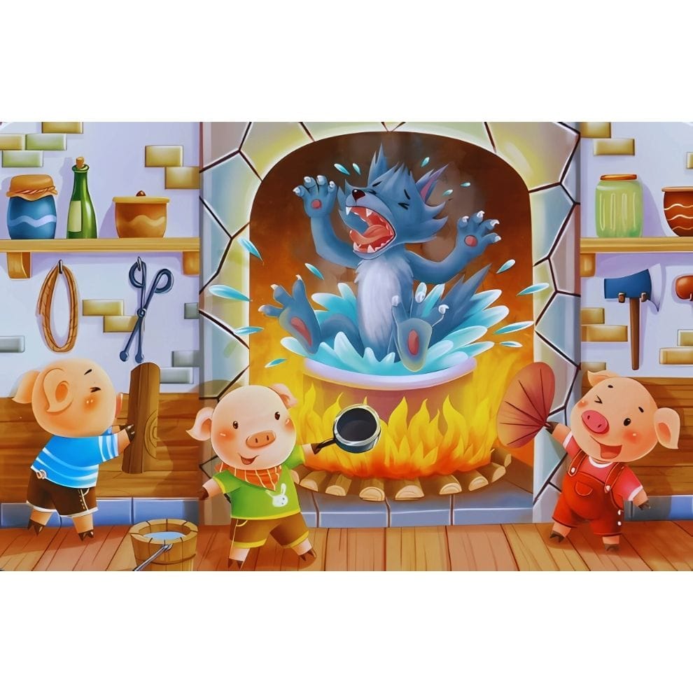 Puzzle - trois petits cochons - 60 pièces