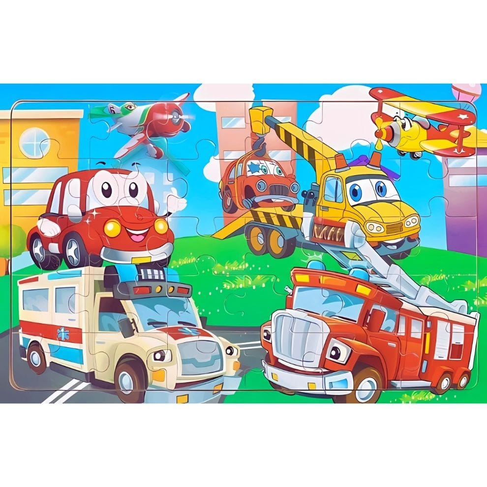 Puzzle - Véhicules - 30 pièces